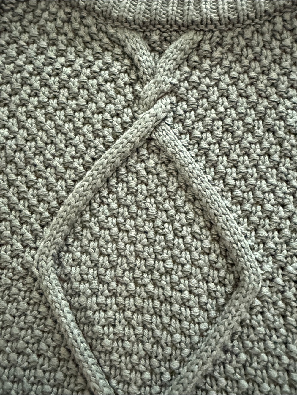Quince green lCable Knit Crewneck Sweater - Picture 2 of 6